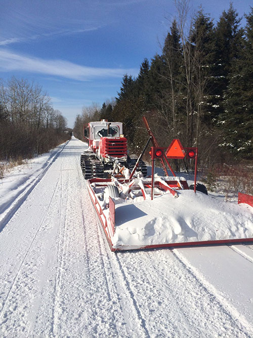 trans canada trail snow grooming